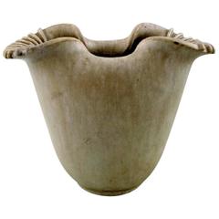 Arne Bang Ceramic Vase, Stamped AB 179, Denmark, 1940s
