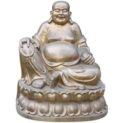 Extra Large Bronze Happy Bronze Buddha Laughing Statue Budai Buddhism Buddhist