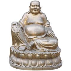 Extra Large Bronze Happy Bronze Buddha Laughing Statue Budai Buddhism Buddhist