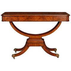 Regency Style Walnut Console Table Sofa Hall Tables