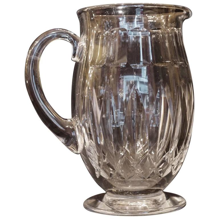 Cristalleries Baccarat HandCut Crystal Water Decanter, Signed circa