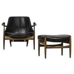 Ib Kofod-Larsen Elizabeth Easy Chair with Stool by Christensen & Larsen 5