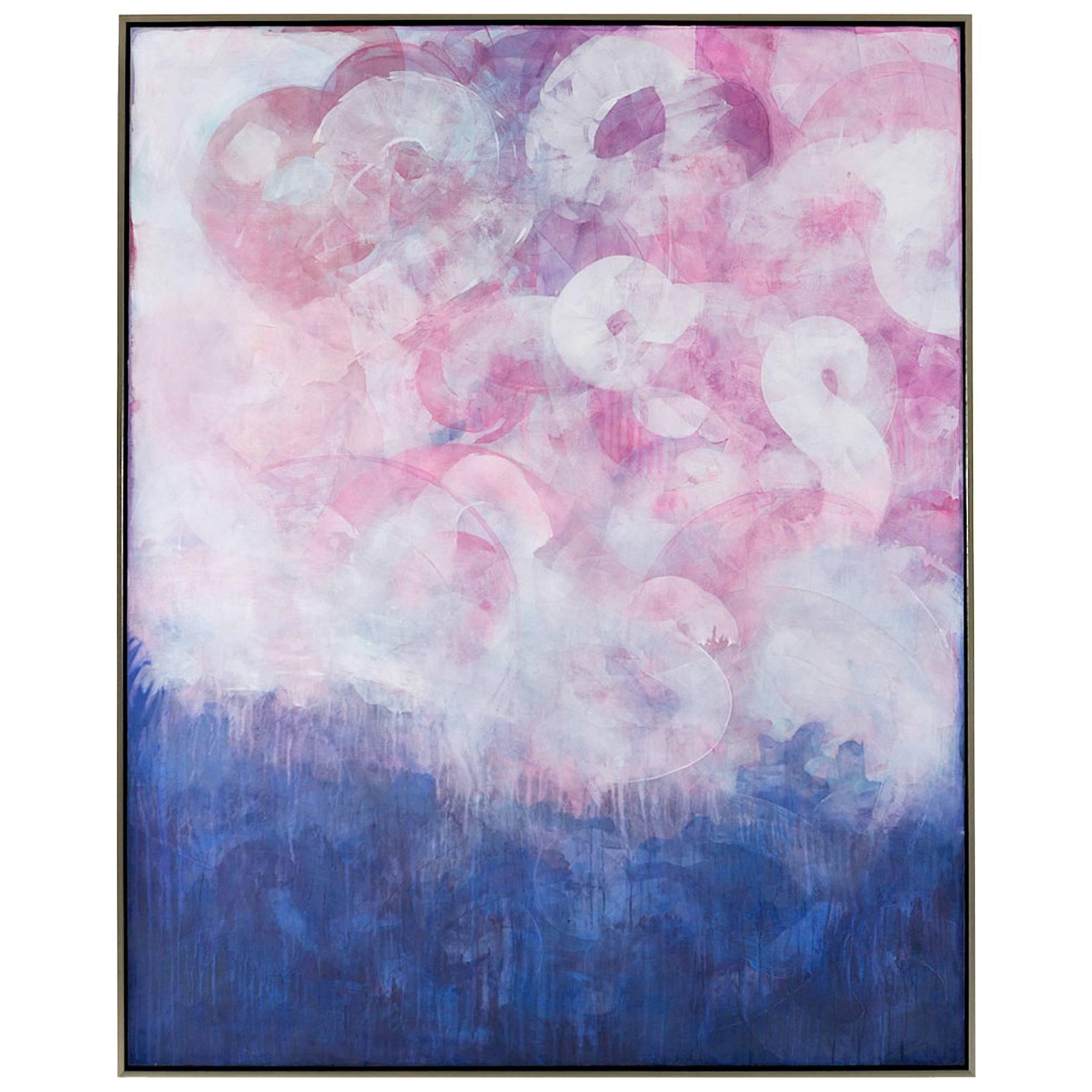 Untitled Pink Painting by Abby Kasonik For Sale