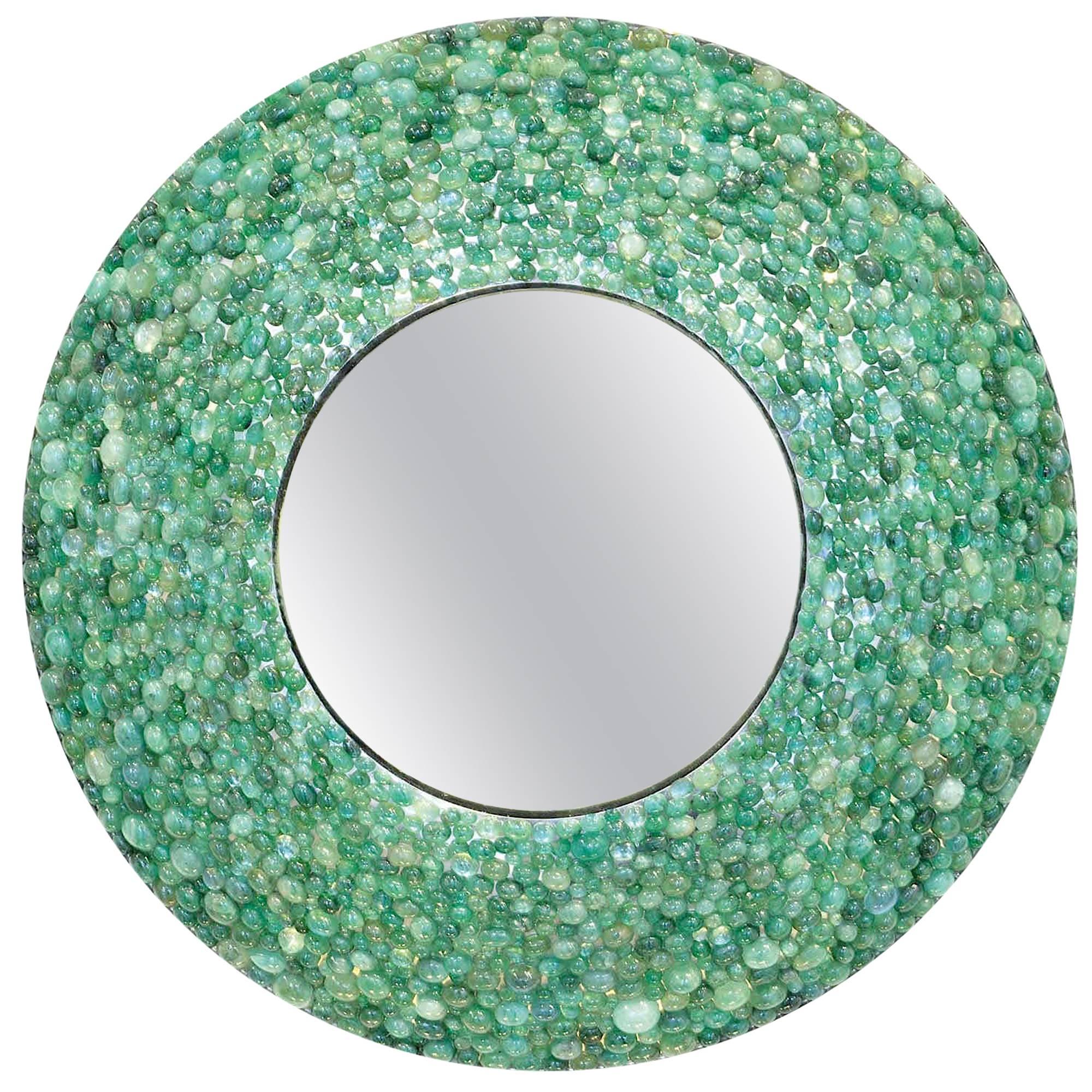 Emeralds Mirror by Kam Tin For Sale