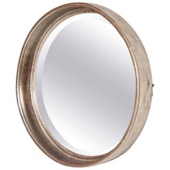 Art Deco Deep Round Mirror by Paul Frankl