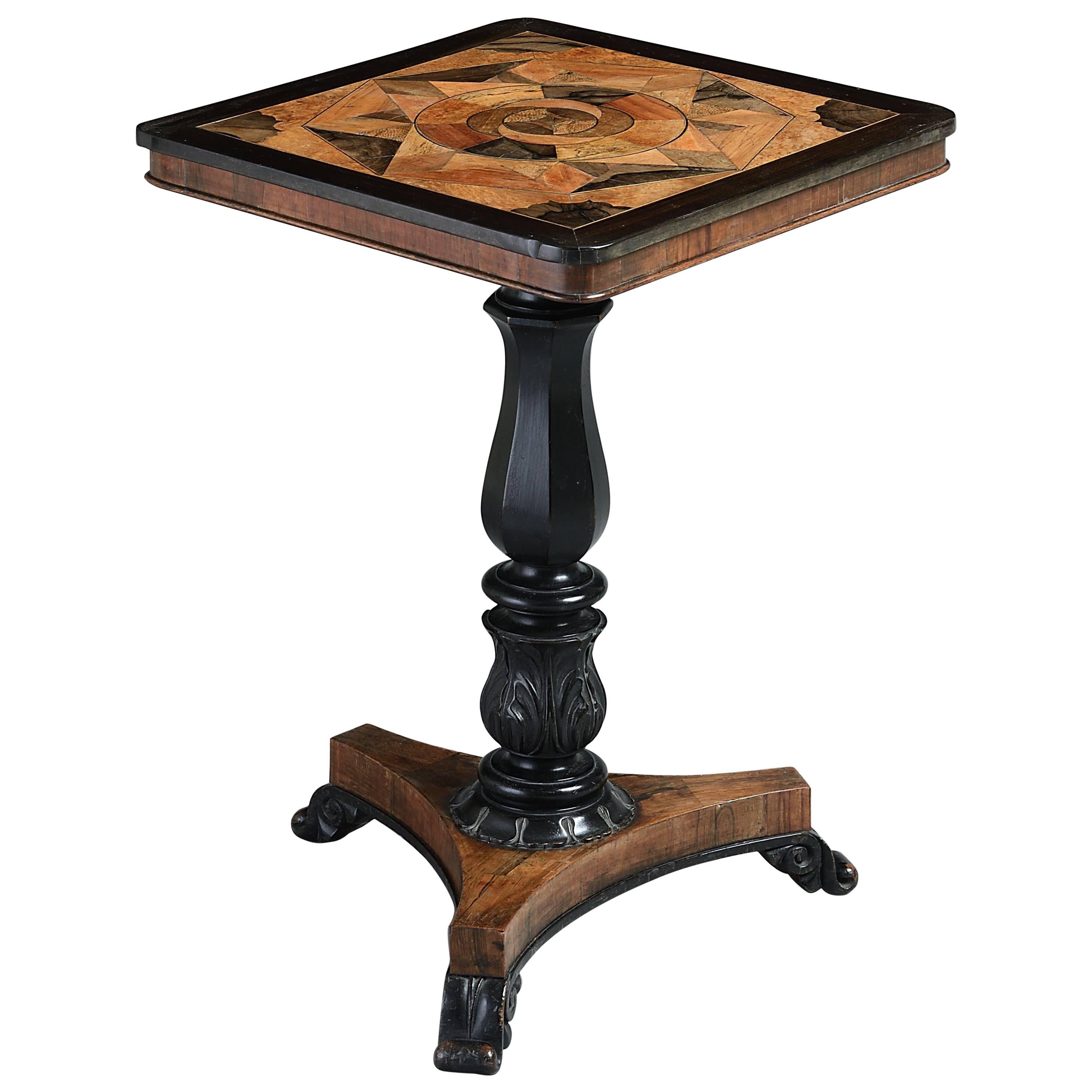 William IV Specimen Wood Occasional Table
