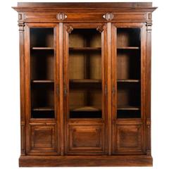 Antique French Walnut Bookcase Antique French Walnut Bookcase