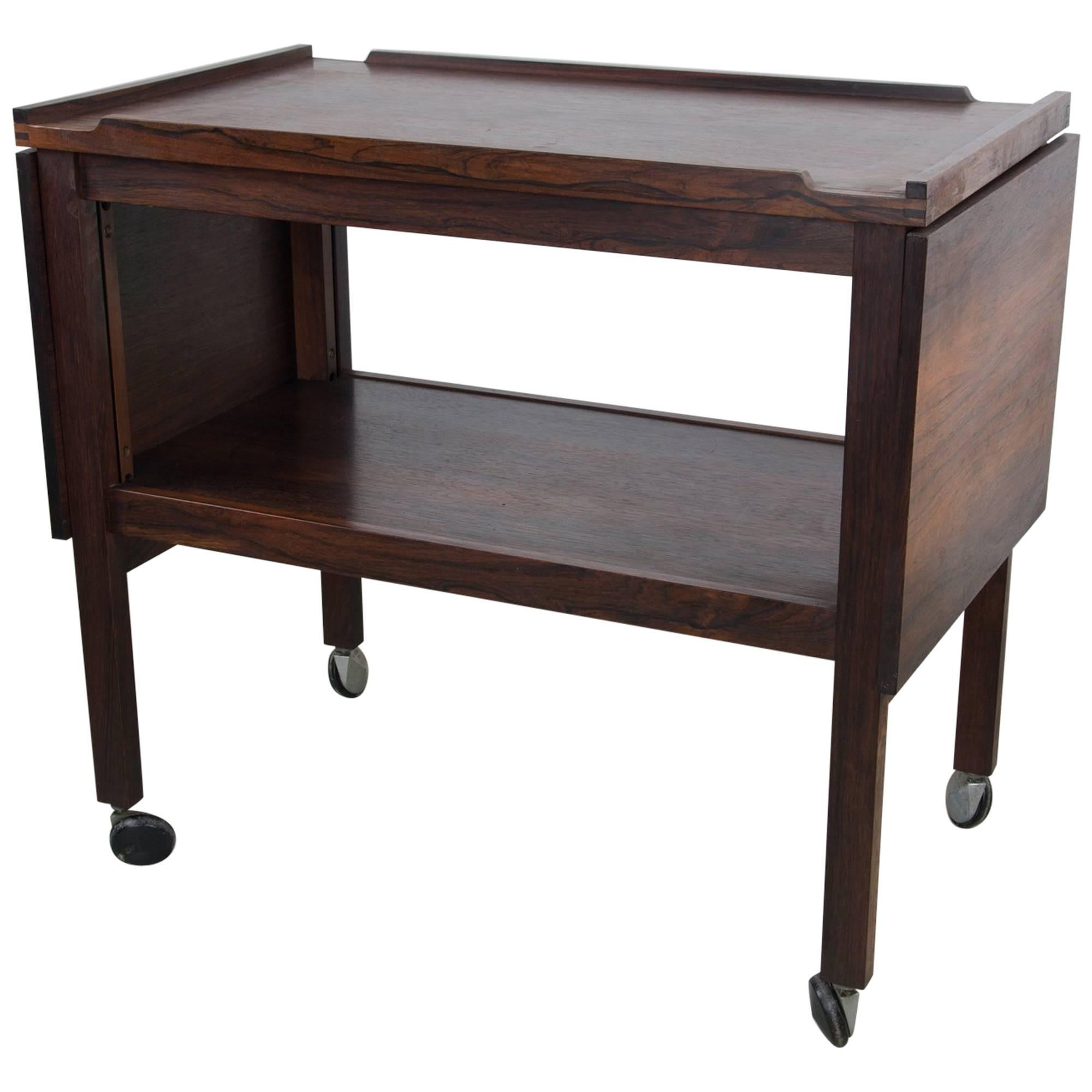 English Rosewood Bar Cart and Tables by Heal's