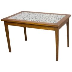 Vintage Tile Mosaic Side Table and Tray