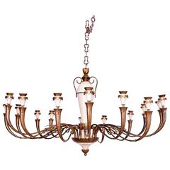 Large Italian Chandelier, Mid-Century Italian Modernism 1