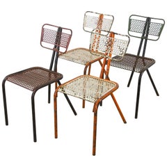 Rare Set of Four Rene Malaval 'Radar' Chairs