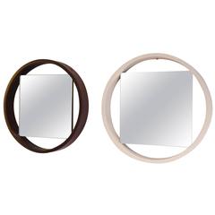 Iconic 1950s Black and White Modernist Mirror by Benno Premsela for 't Spectrum 6