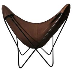 Classic Modernist Hardoy "Butterfly" Chair Sling, Knoll