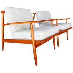 Pair of Maple Lounge Chairs C. 1950's