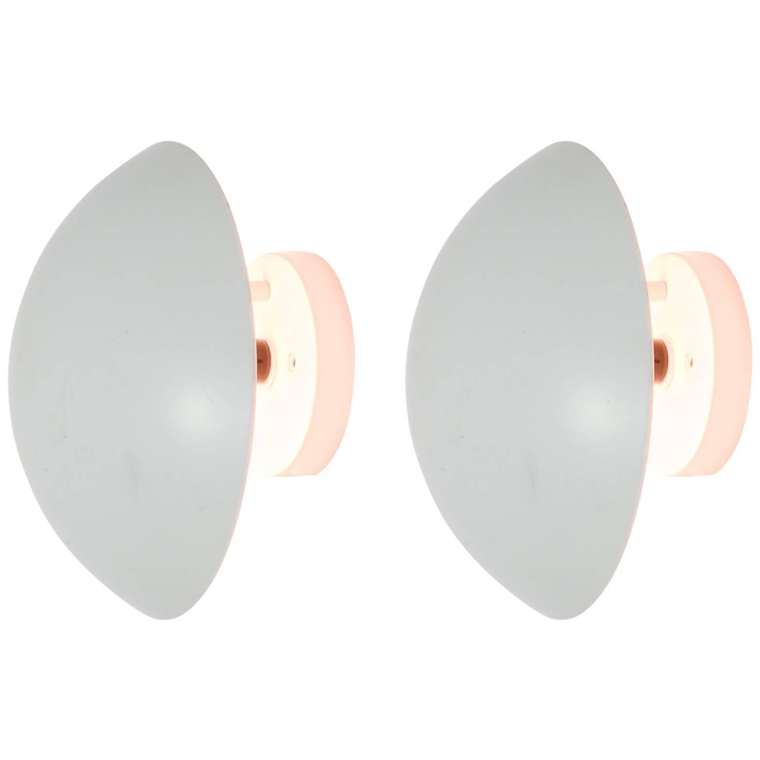 Pair of Articulating P-Hat Wall Sconces by Poul Henningsen for Louis Poulsen For Sale