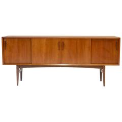 Peter Hvidt and Orla Mølgaard Monumental Floating Teak Credenza