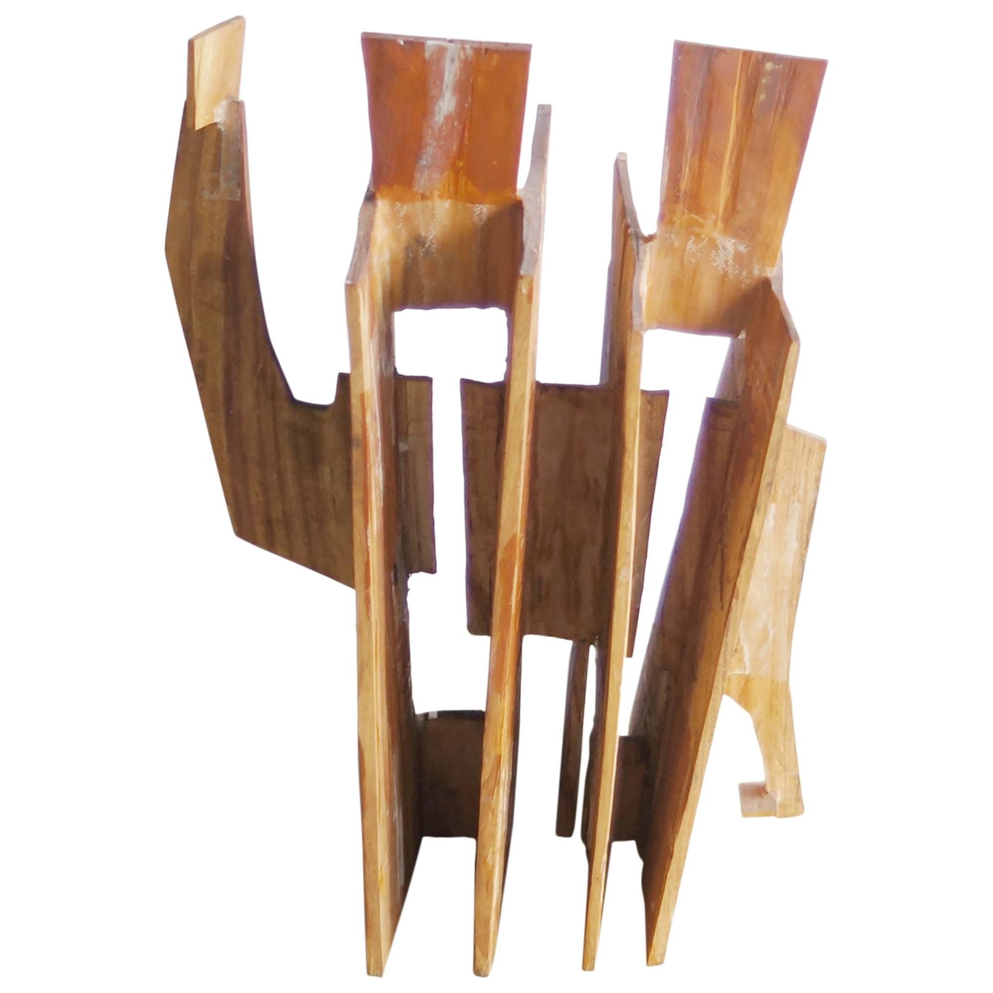 Hiroyuki Nishimura Sculpture Two Abstract tribal style wild nature glamping For Sale