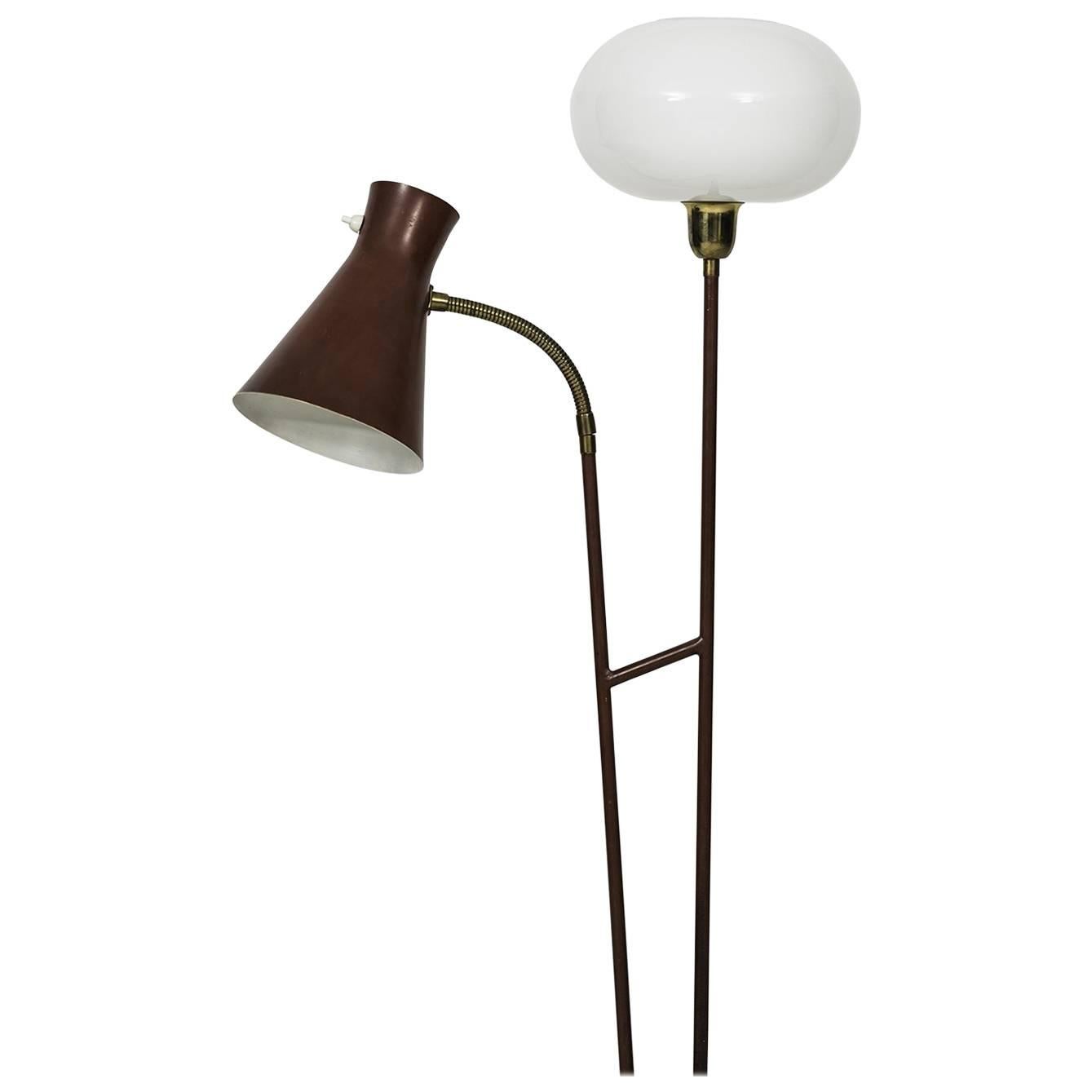 Floor Lamp in the Manner of Hans Bergström Produced in Sweden