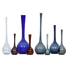 Arthur Percy Glass Vases by Gullaskruf in Sweden