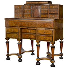 18th Century Writing Desk or Cabinet in Burl Wood, Liège, Belgium