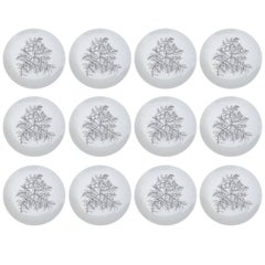 Giraud & Brousseau Limoges, Set of 12 Plates from Francoise Adnet