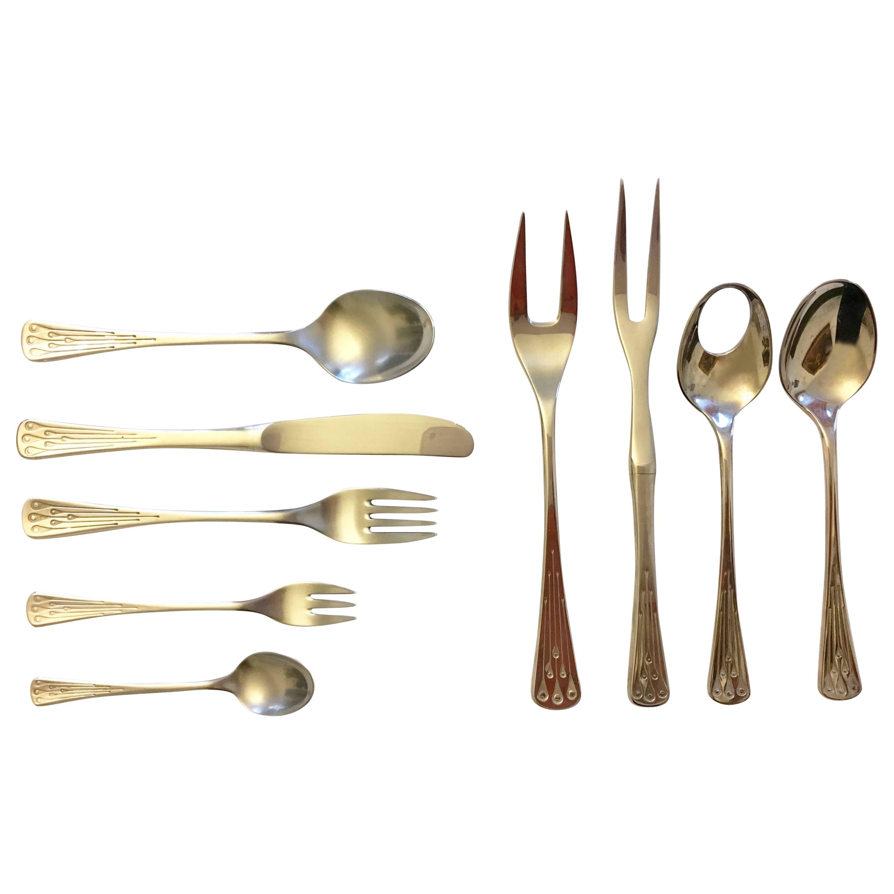 Flatware, Cutlery Set by Berndorf Model 9100, Charleston For Sale
