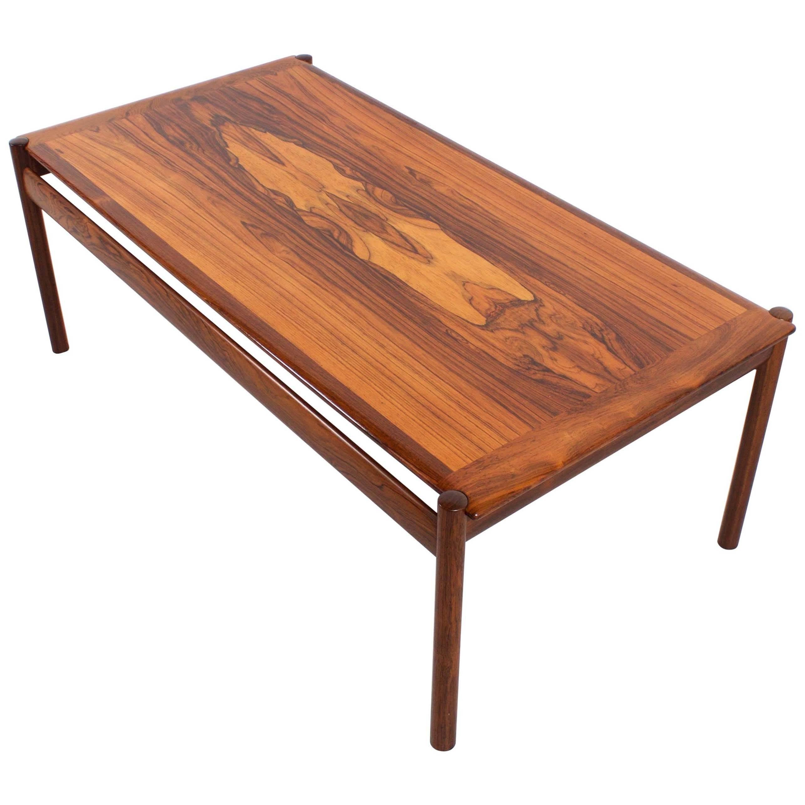 Stunning Rosewood Sven Ivar Dysthe Coffee Table, 1960s