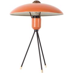 Rare 1950s Tripod Louis Kalff Table Lamp for Philips 7