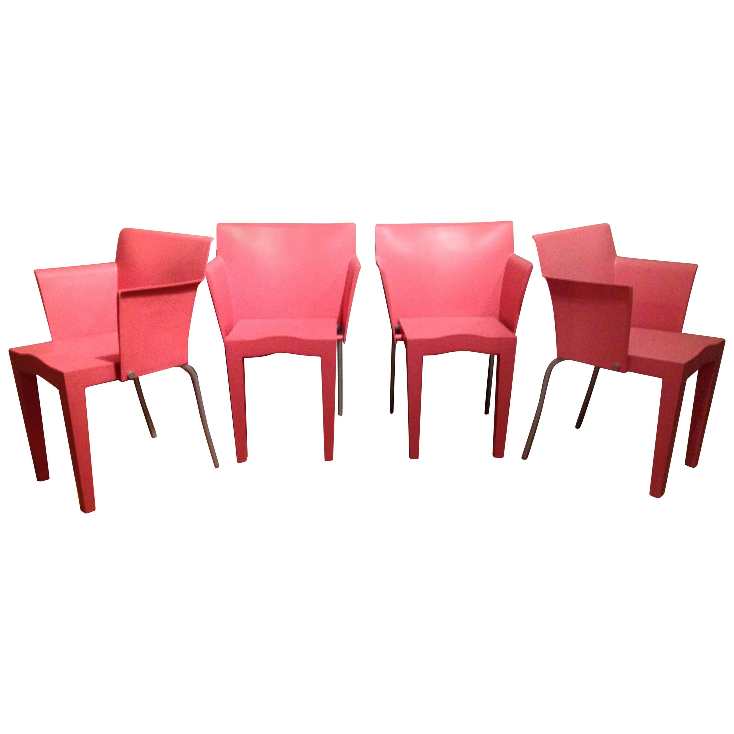 Set of 2 Armchairs by Philippe Starck Model Super Glob for Kartell