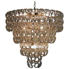 Huge Vistosi "Giogali" Chandelier by Angelo Mangiarotti, 1970s