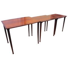 Danish Mid-Century Nesting Tables in Rosewood
