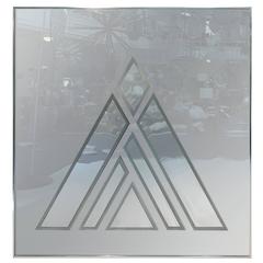 Outstanding Large Geometric Op Art Wall Mirror, or Sculpture by Greg Copeland