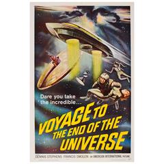 Vintage Movie Poster for ‘Voyage to the End of the Universe’ Sci-Fi Film