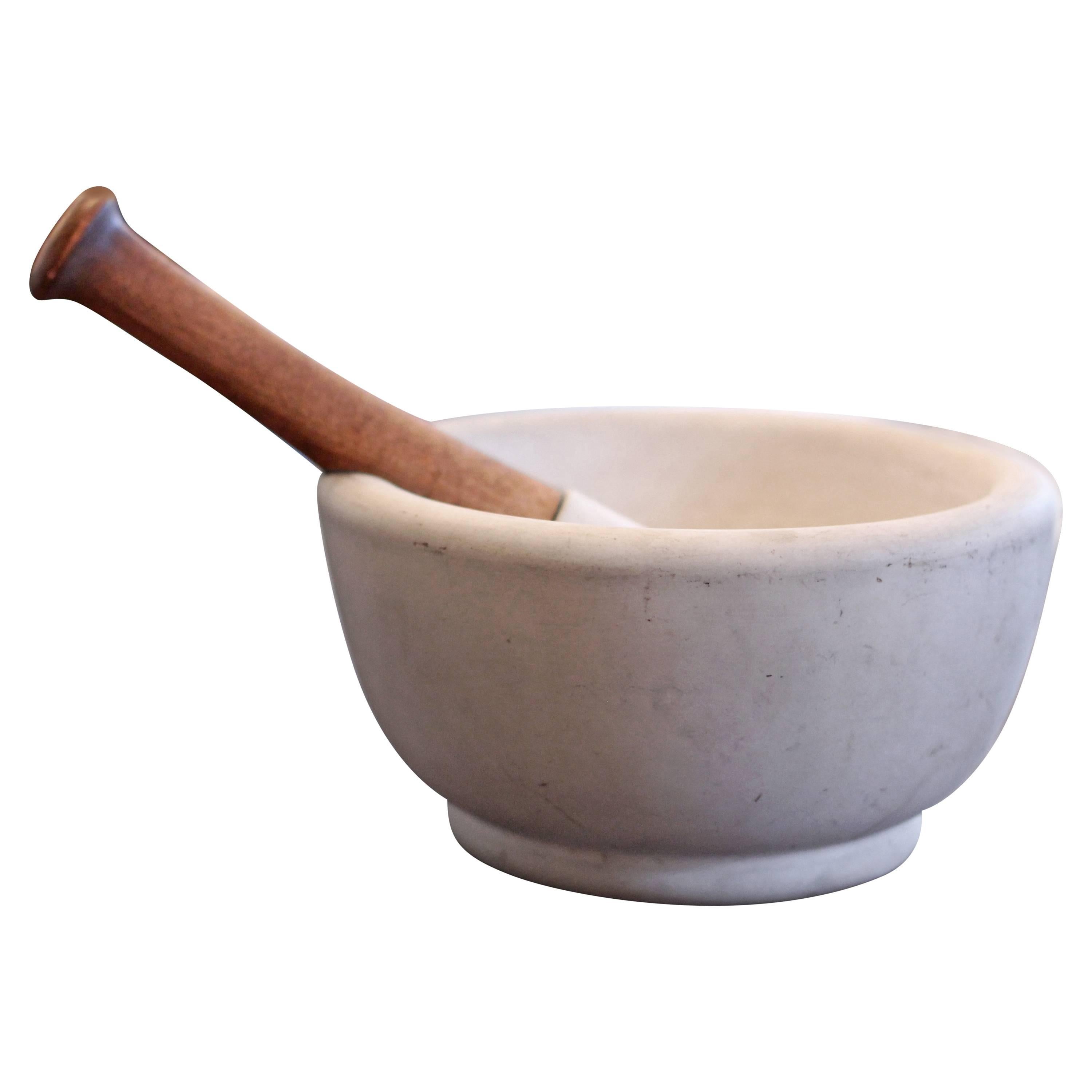 Marble Mortar and Pestle For Sale