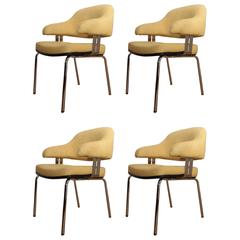 Set of Four Armchairs "Conference" Saarinen Style