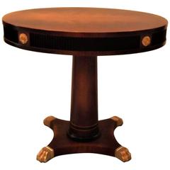 Flame Mahogany and Ormolu-Mounted Neoclassic Table