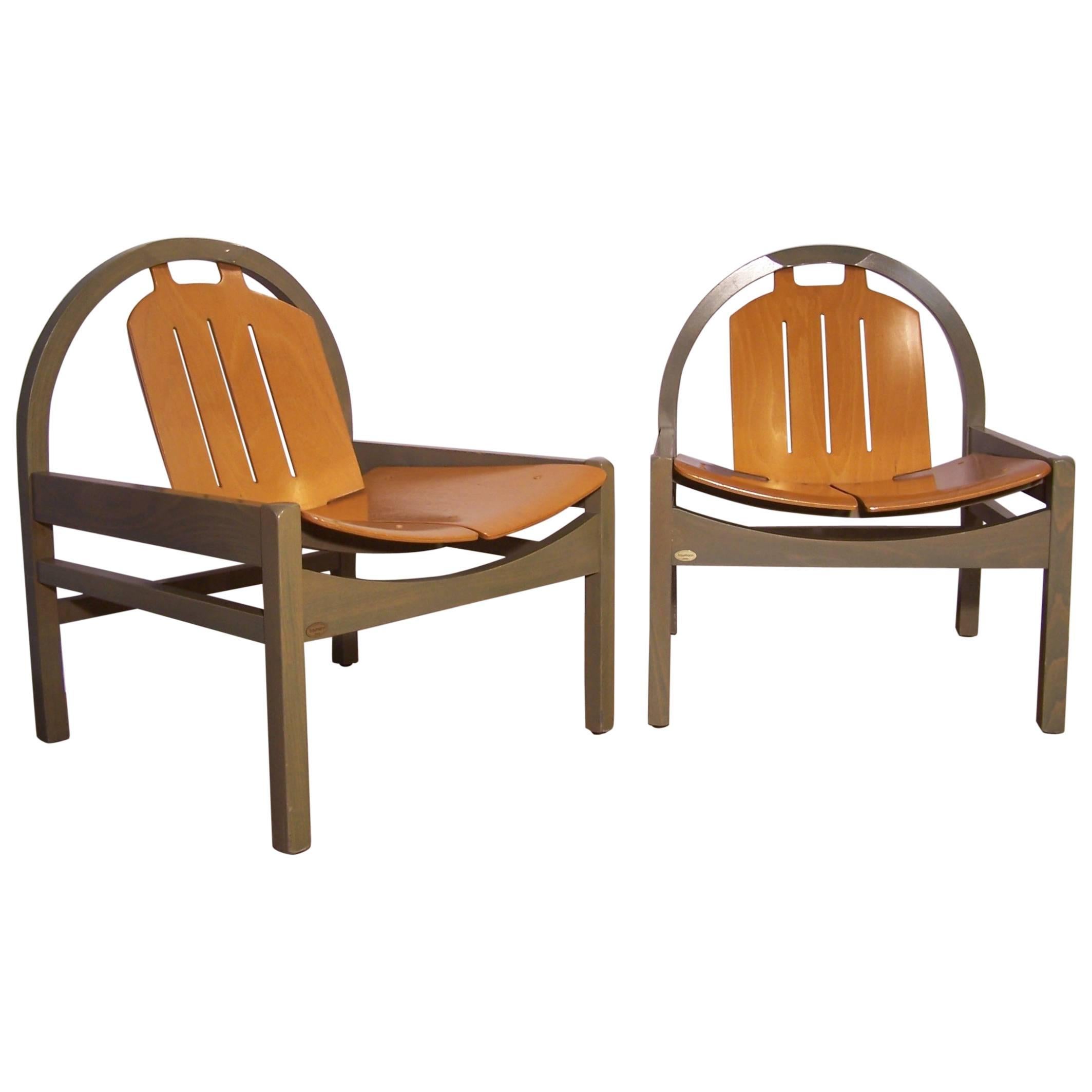Paire de fauteuils de salon Modèle Argos par Baumann