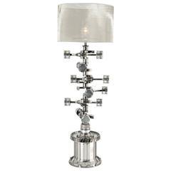 Aviation Furniture Floor Lamp Flamant Engine Pistons by Jean-Pierre Carpentier 9