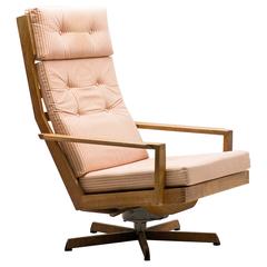 Danish Madsen and Schubel Oak Lounge Chair 4