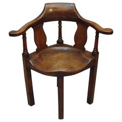 Georgian Elm Corner Chair