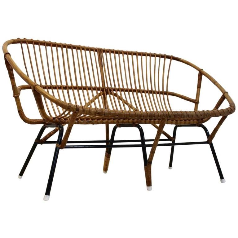 Unique Wicker Sofa for Rohé Noordwolde, Netherlands at 1stDibs