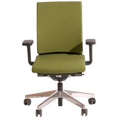 Green Fabric and Chrome Neos 181/71 Task Armchair, Wiege for Wilkhahn, Germamy
