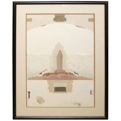 Great Collage of the Flatiron Building in New York City Signed and Numbered 1