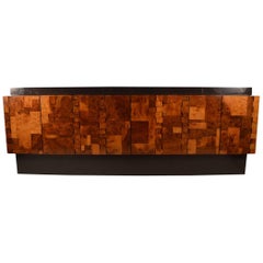 Brutalist Evans Patchwork Credenza Server