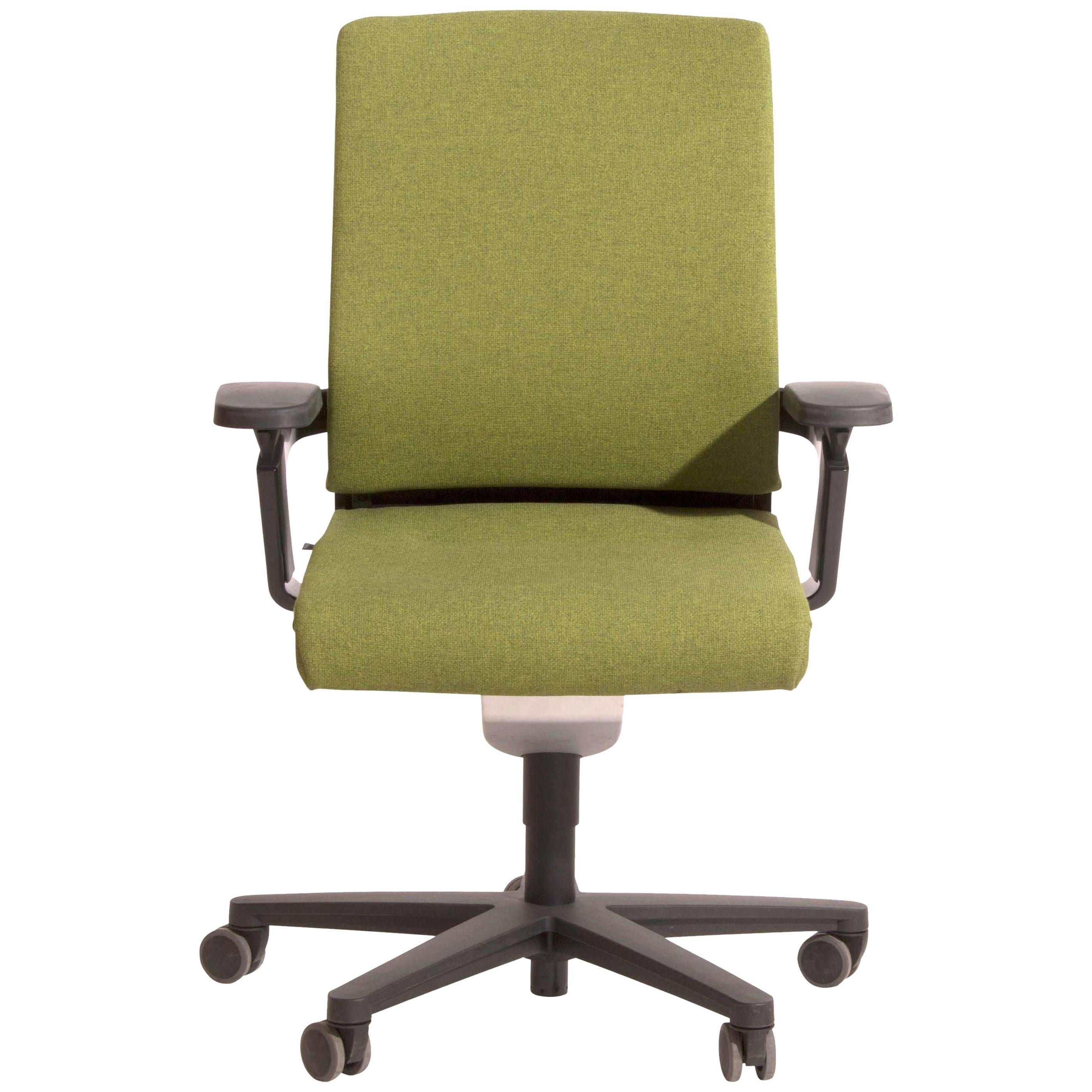 Green Fabric on 174/7 Task Armchair by Wiege for Wilkhahn, Germany For Sale