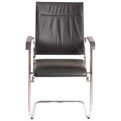 Black Leather Sito 241/3 Cantilever Armchair by Wiege for Wilkhahn, Germany