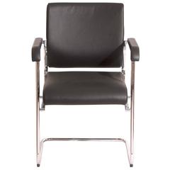 Black Leather Sito 246/55 Cantilever Armchair by Wiege for Wilkhahn, Germany