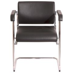 Black Leather Sito 241/51 Cantilever Armchair by Wiege for Wilkhahn, Germany