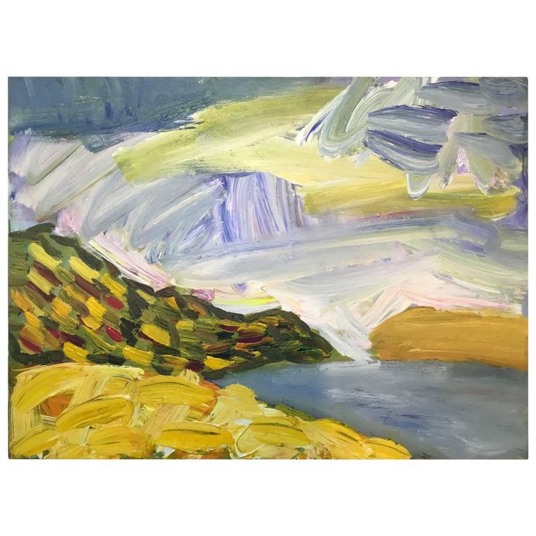 Original Summer Landscape Painting by Andrey Bogoslowsky For Sale at