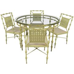 Vintage 1960s Aluminium Dining Set by Phyllis Morris